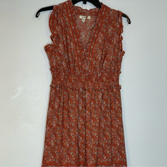 Max Studio Crepe Sleeveless Ruffle Neck Tiered Maxi Dress - Picture 5 of 13